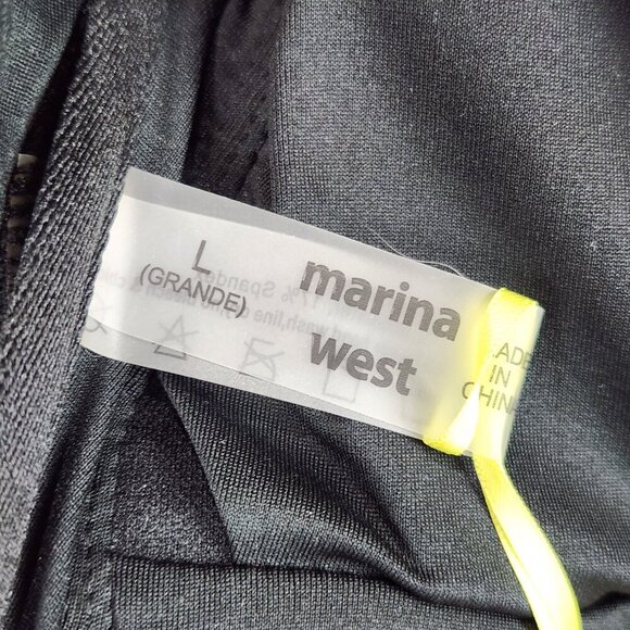 NWT Marina West Two Piece Swimsuit Women's L Olive Black Leopard Bikini UPF 50 - Picture 13 of 13